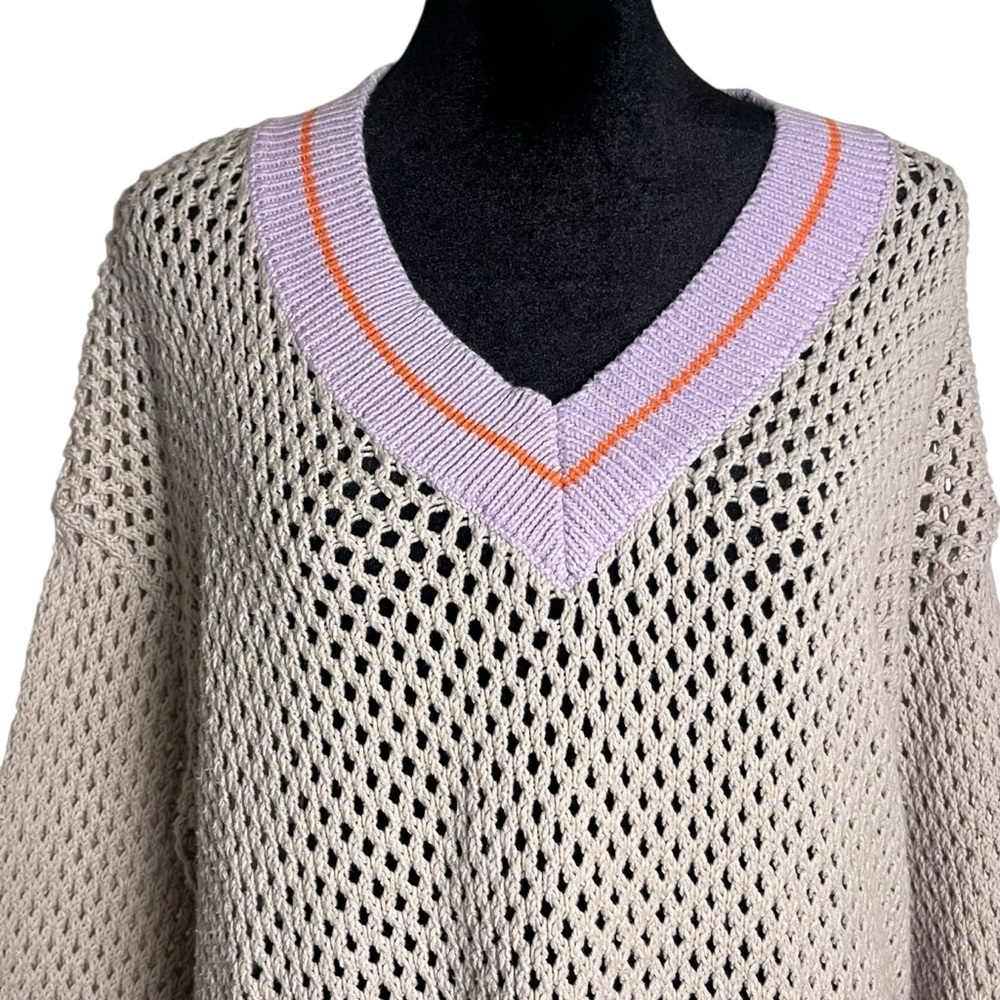 Lisa Todd Open Knit Preppy Sweater – Size Small - Picture 4 of 9